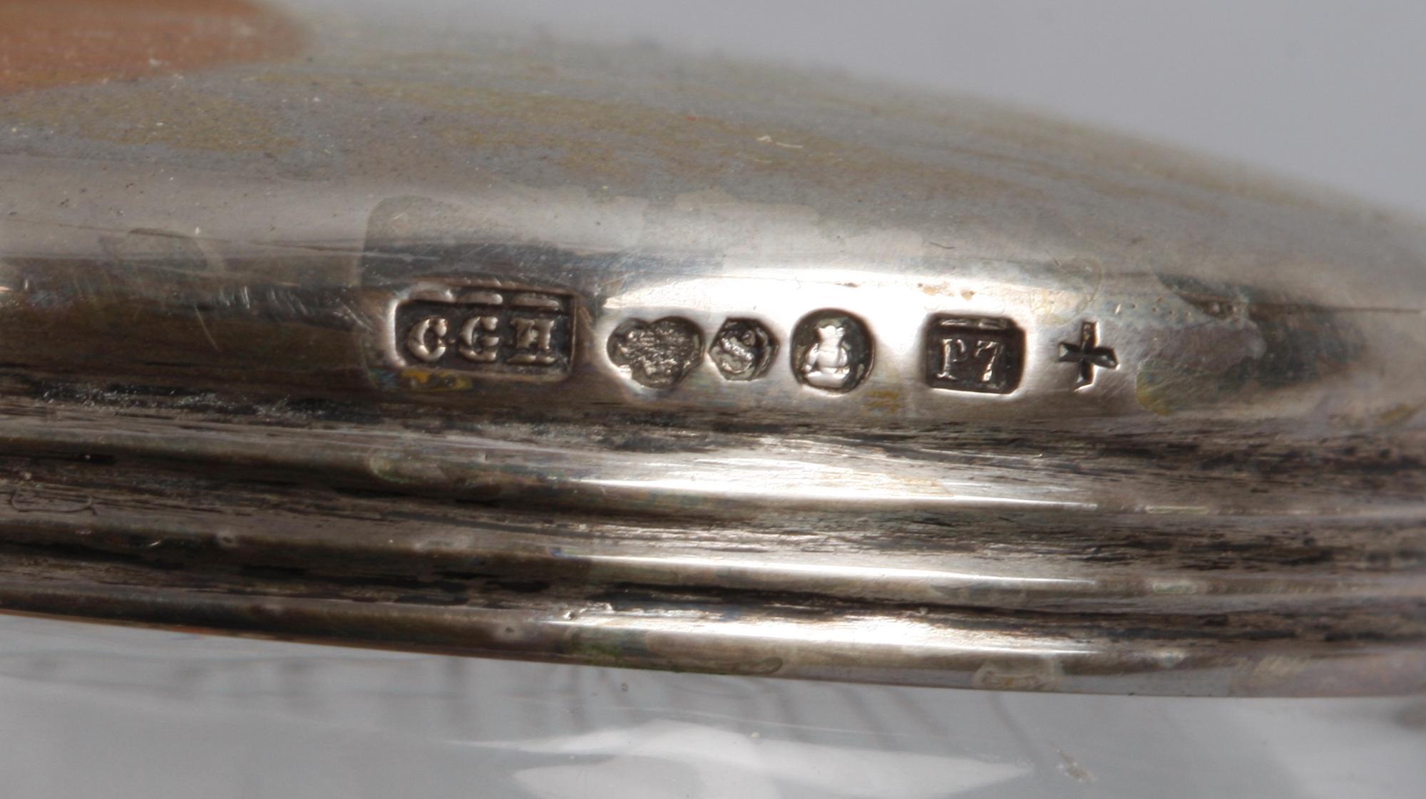 TOILETTESET, 4 delar. Silver. CG Hallberg, Stockholm.