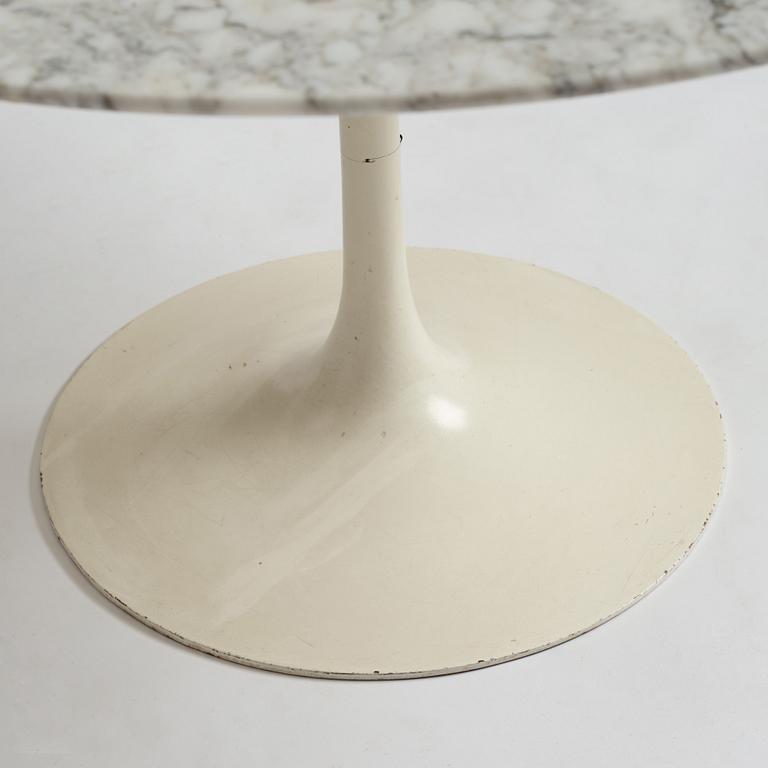 Eero Saarinen, a marble top "Tulip", table, Knoll International, executed on license by Nordiska Kompaniet NK Inredninga.