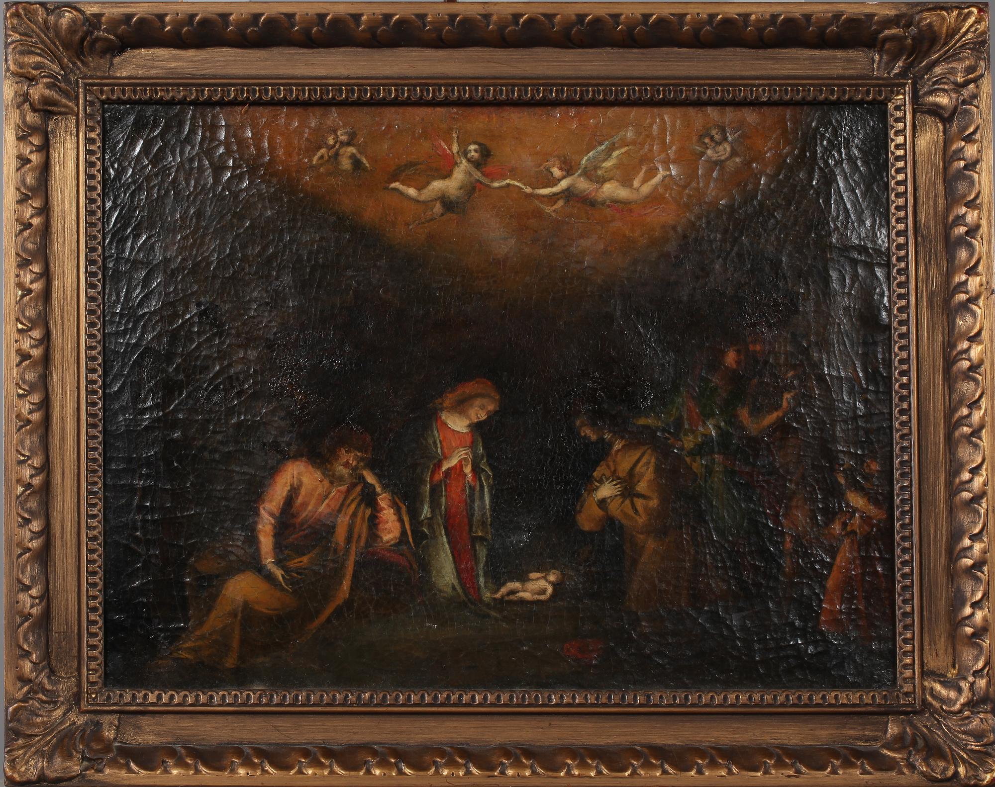 OKÄND KONSTNÄR, olja på duk, 1700-tal.