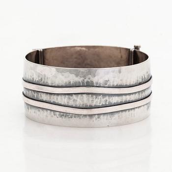Reijo Sirkeoja, armring, silver, Tammerfors 1963.