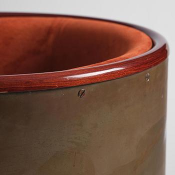 Mats Theselius, a "Järn/Moccafåtöljen" armchair, ed. 157/360, Källemo, Värnamo, post 1994.