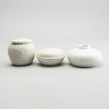 A group of white glazed vessels, 17th Century.