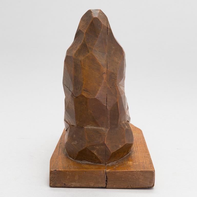 Jon Väinö Karsten, sculpture, wood, signed and dated -20.