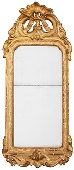 558. A Swedish Rococo mirror by J. Åkerblad.