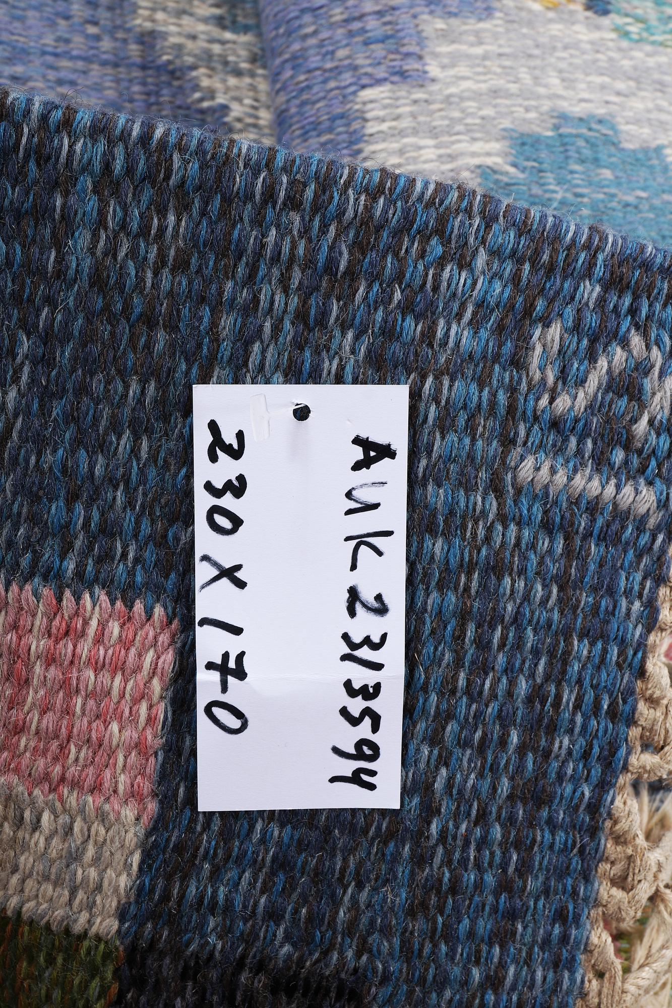 Ingegerd Silow, matta, slätväv, signerad IS, ca 230 x 170 cm.
