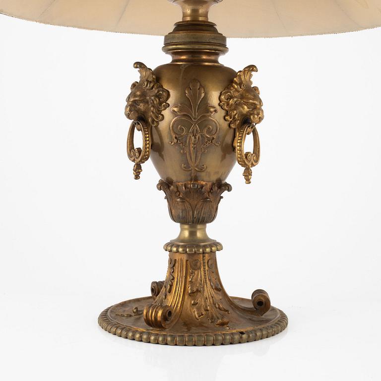 Table lamp, Neo-Renaissance, early 20th century.