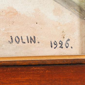EINAR JOLIN, olja på duk, signerad Jolin och daterad 1926.