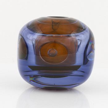 Bengt Edenfalk, a glass vase, Strömbergshyttan, Sweden 1990.