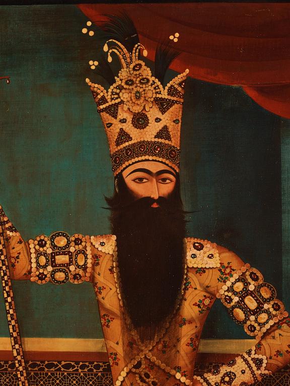 Mihr 'Ali Hans efterföljd, "Fath-Ali Shah Qajar" (1772-1834).