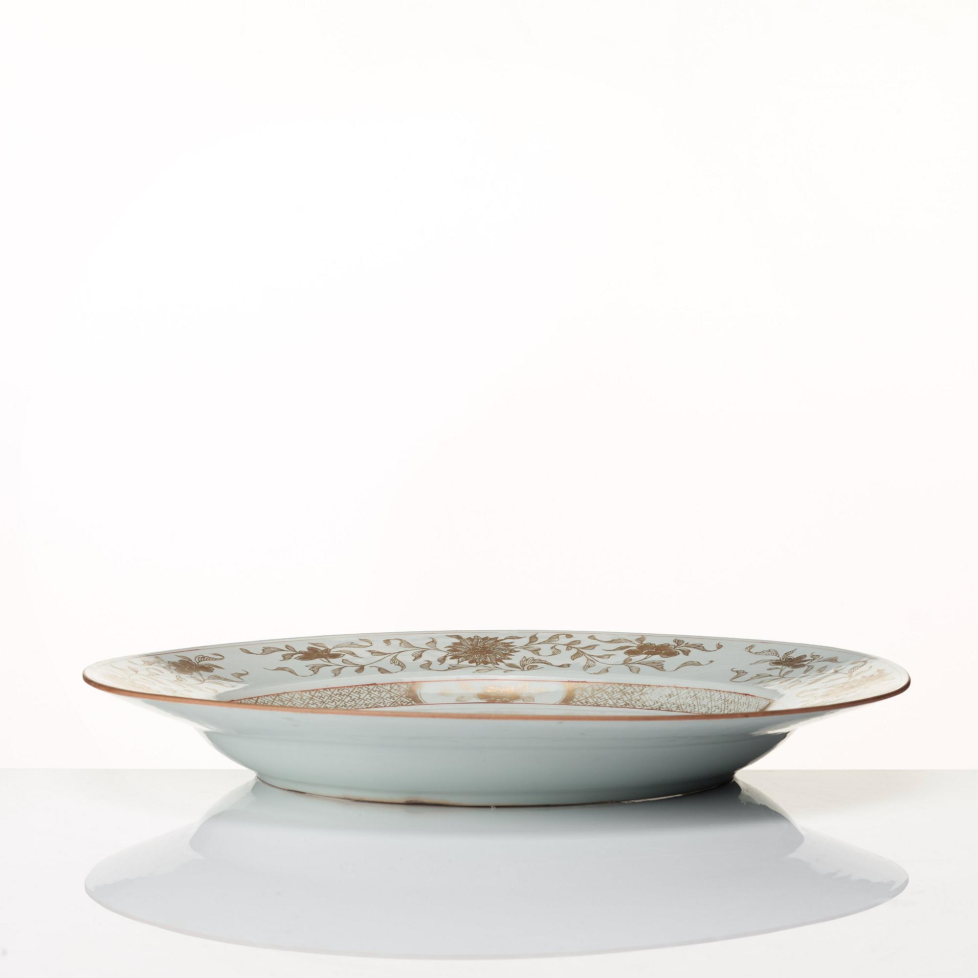 Fat, kompaniporslin. Qingdynastin, Qianlong (1736-95).