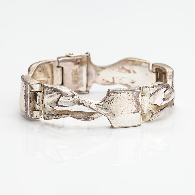 Björn Weckström, A sterling silver bracelet "Cassiopeia". Lapponia 1974.