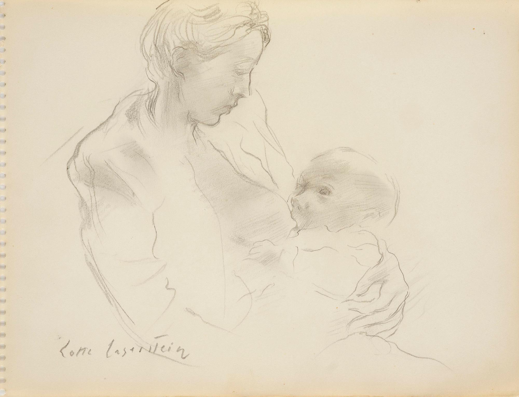 Lotte Laserstein, Mother and child.