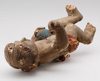 SKULPTUR, snidat trä, 1600-/1700.