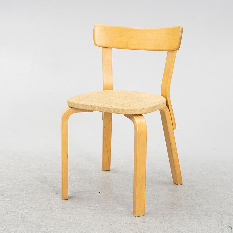 Alvar Aalto, stol, modell 69, 1900-talets mitt.