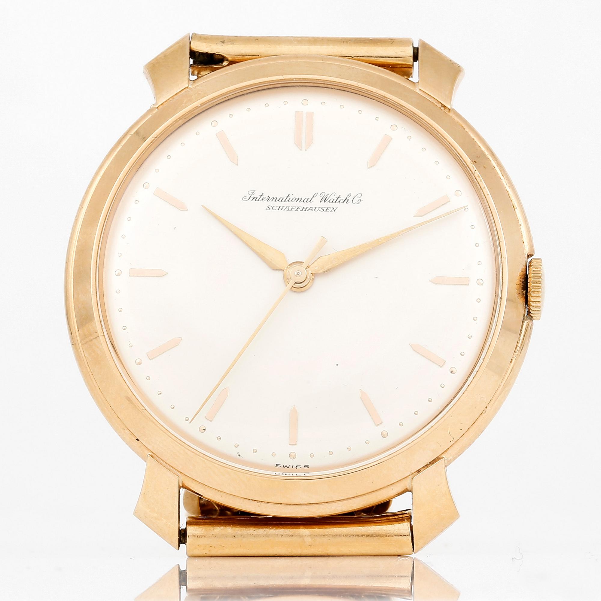 ARMBANDSUR, 18k guld, International Watch Company, IWC, Schaffhausen, 1960-tal, tot vikt ca 87,1 gram.