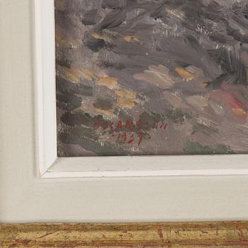 BERNHARD OSCARSSON, oil on panel, signed and dated 1939.