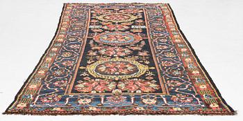 A semi-antique Farahdobe rug, Chahar Mahal area, c 320 x 152 cm.