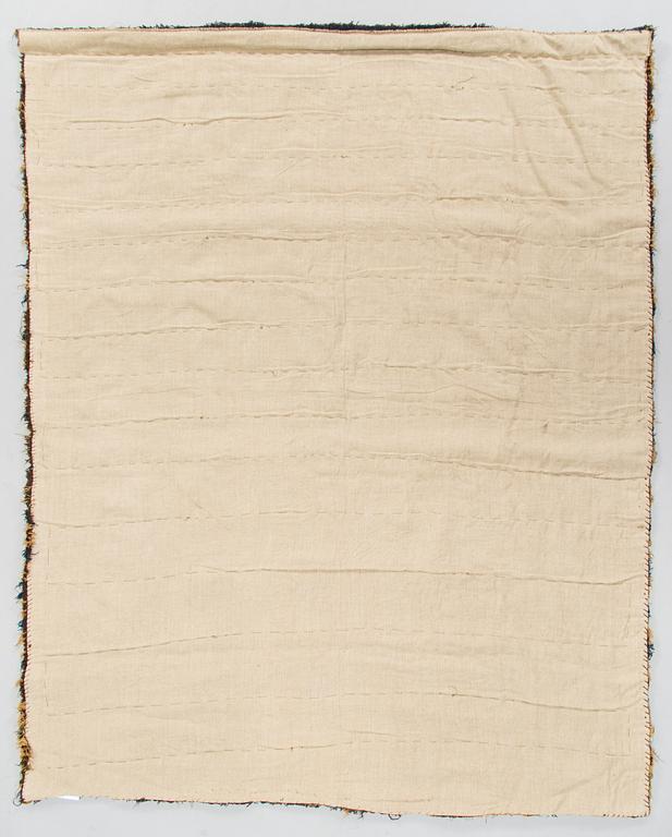 Ryijy, kansanomainen, Suomi mahdollisesti 1700-luvun loppu. Noin 170 x 140 cm.