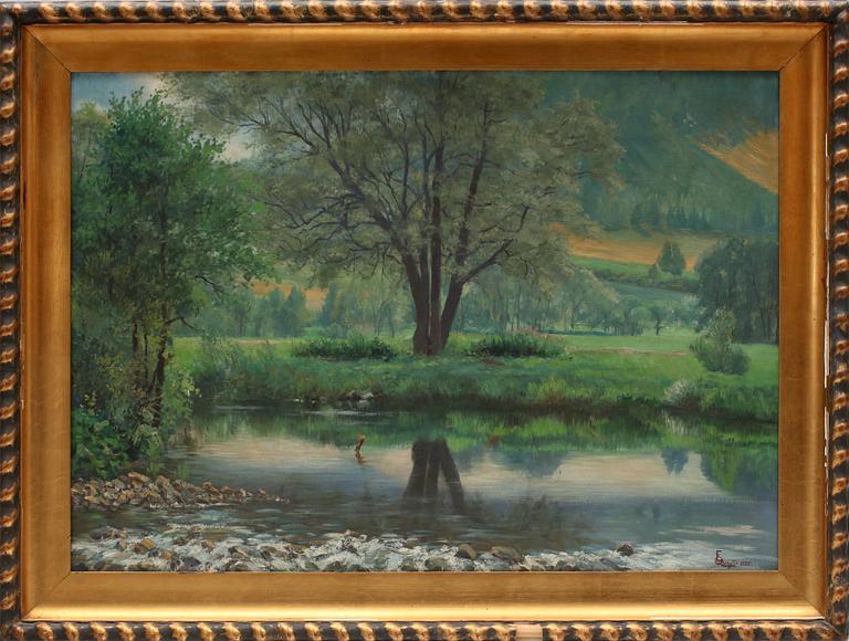 EUGEN QUAGLIO, olja på duk. Sign o dat -20.