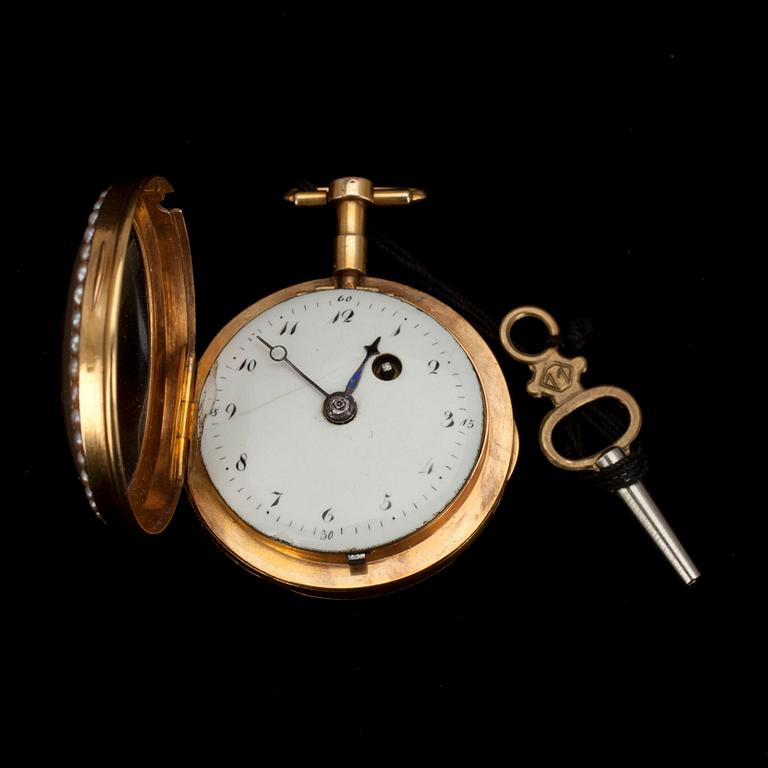 DAM-FICKUR, guld, 1700-tal.