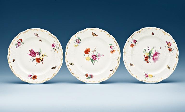 TALLRIKAR, 14 stycken, porslin. Berlin, 1700-tal.