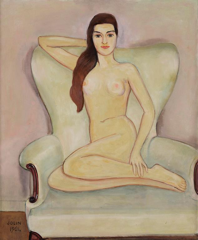 Einar Jolin, Model in armchair.