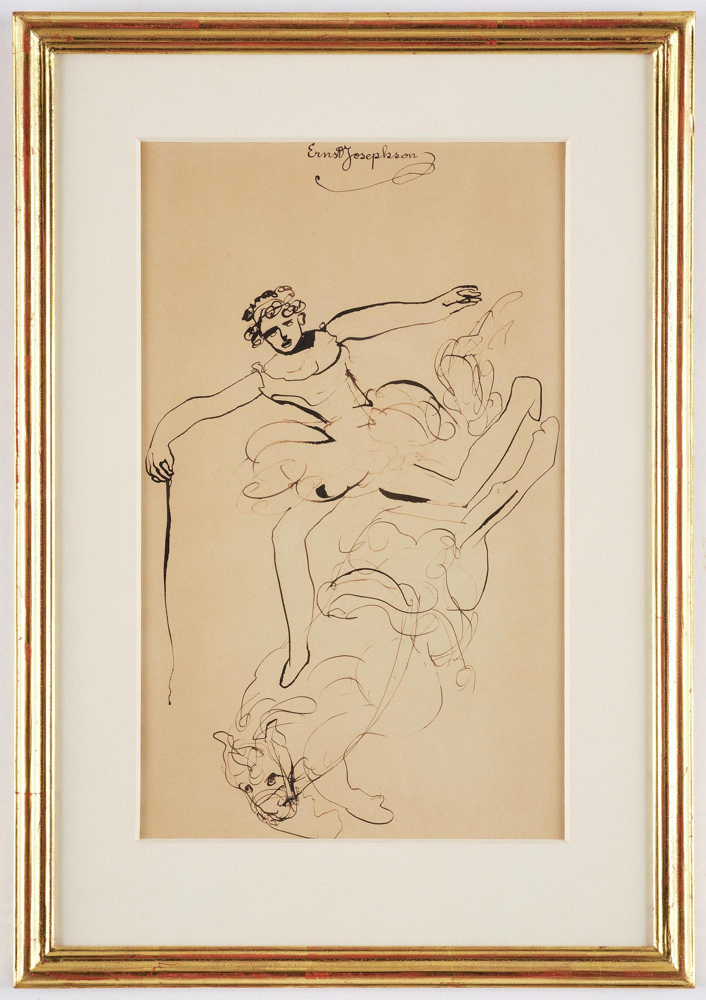 Ernst Josephson, Ryttare.