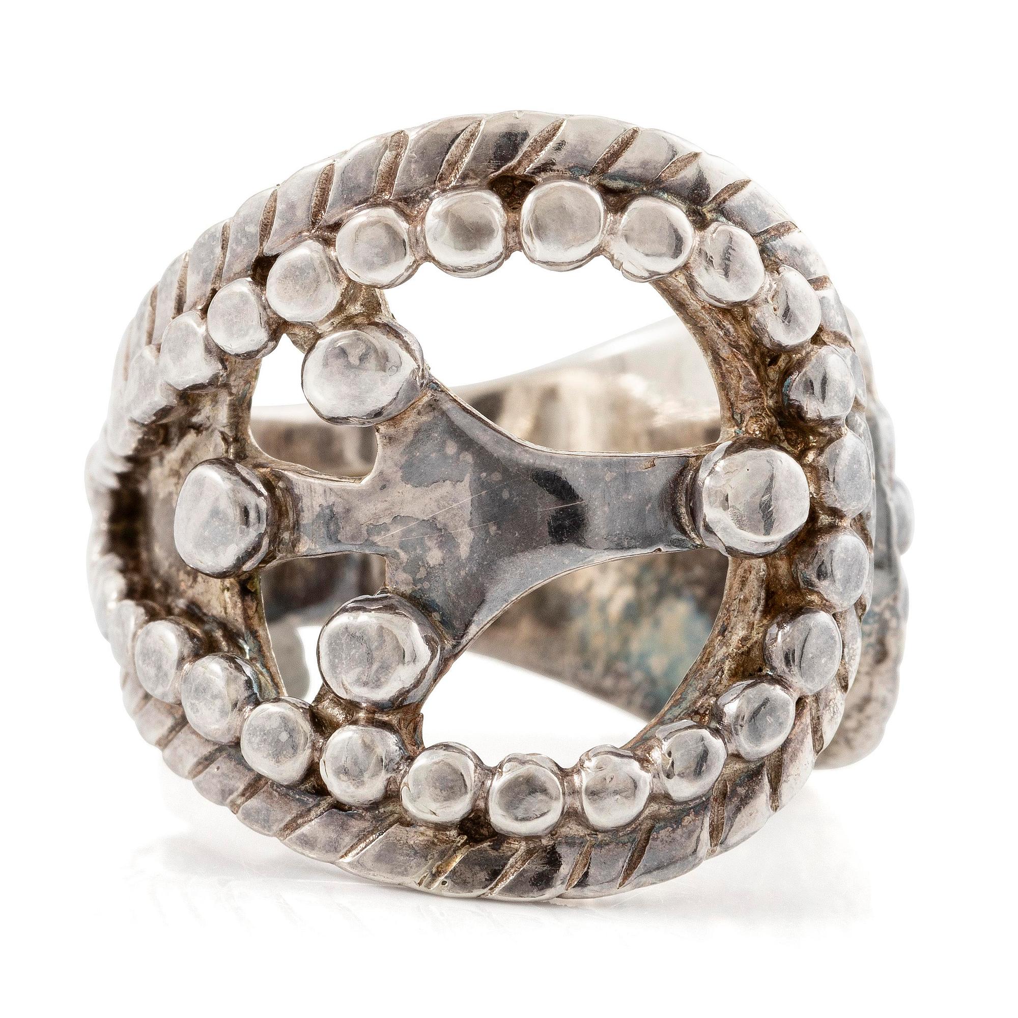 Rosa Taikon, a ring, sterling silver, Stockholm 1994.