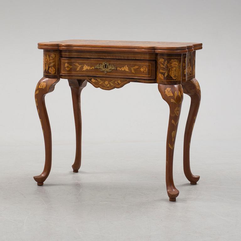 A CARD TABLE, Louis XV, probably Holland. 18th century.