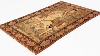 An antique Souf Kashan so called Mohtasham rug, ca 196,5 x 128,5.