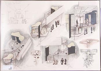 OLDENBURG, ACKE, 9 st, litografier, sign o numr 86/225.