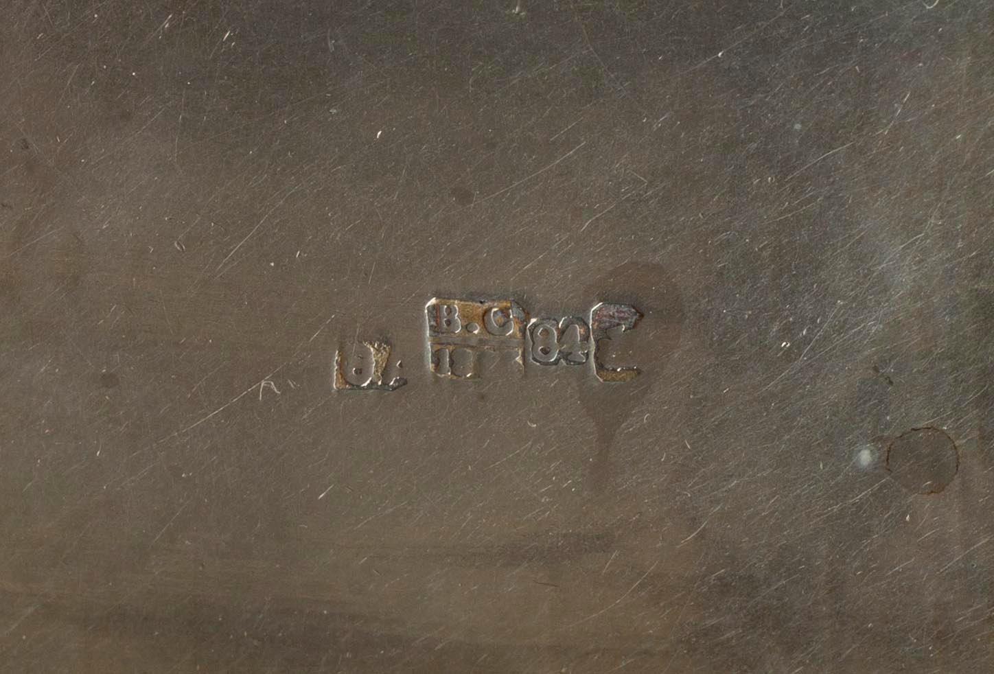 CIGARETTETUI, silver och niello, Ryssland, Moskva, 1800-tal.