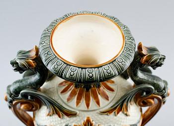 LOCKURNA, majolika, Rörstrand, 1800-talets andra hälft.