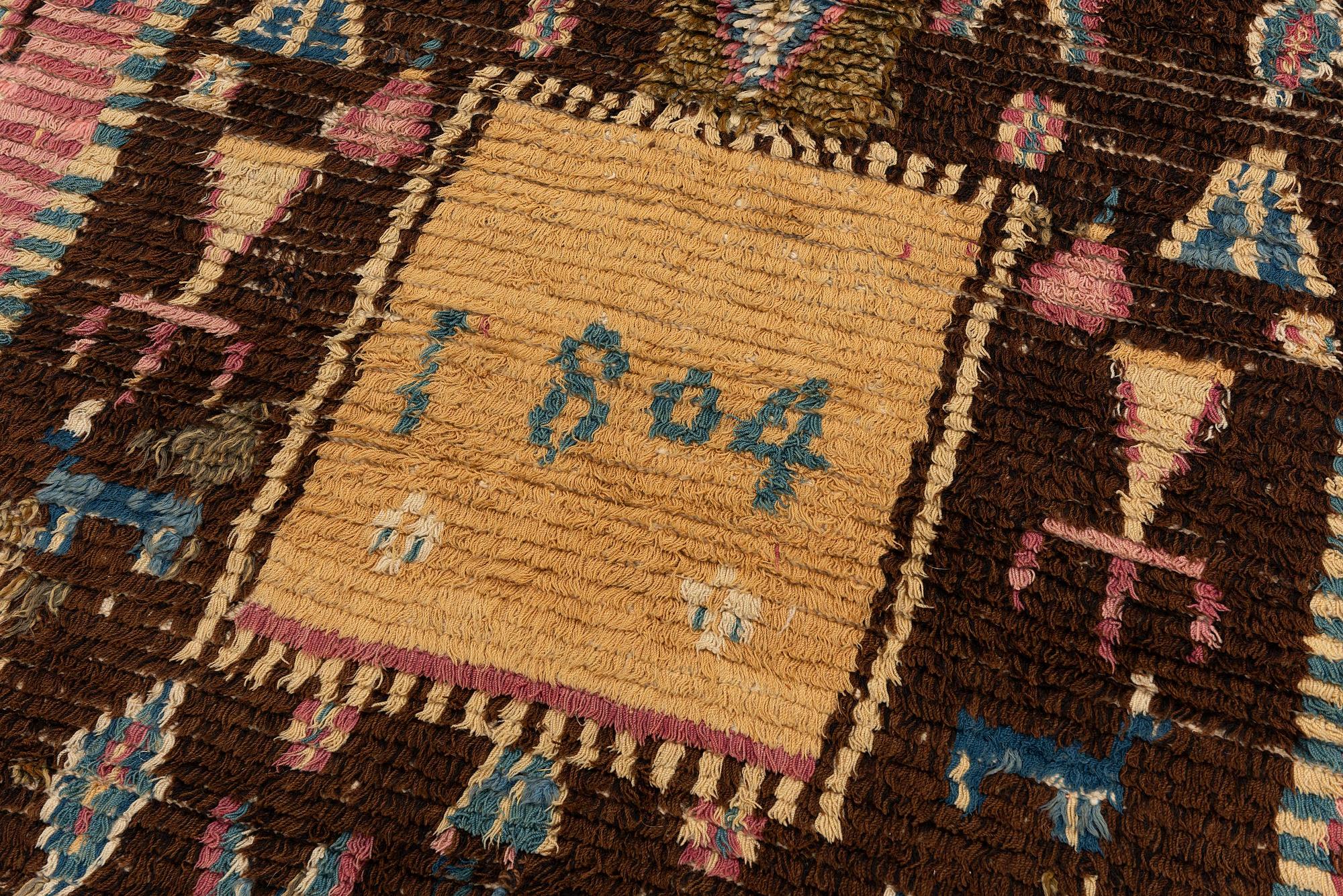 Täcke, dubbelrya, Sverige/Finland, daterad 1804.