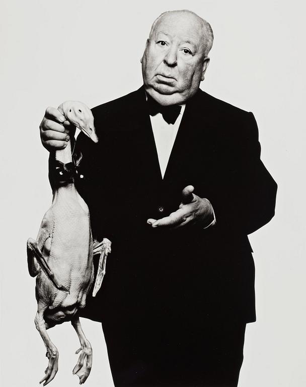 Albert Watson, "Alfred Hitchcock, Los Angeles, 1973".