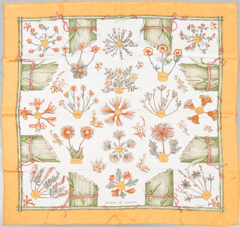 SCARF, "Herbier de Gavarnier", Francoise de la Perrier, Hermès, Paris.