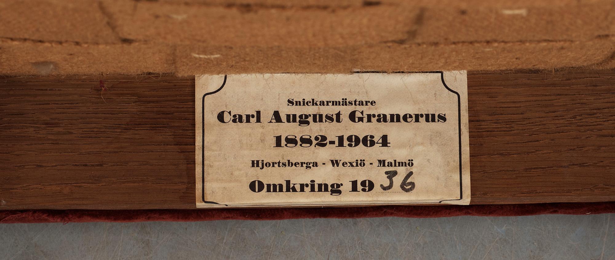 STOLAR,12 st, Barockstil, K-A Granerus, omkr 1900.