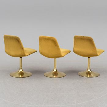 3 1970's chairs " Vinga" by Börje Johansson.