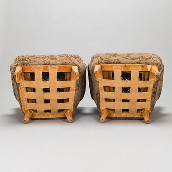 Ilmari Lappalainen, A pair of 1950's 'Laila' armchairs for Asko, Finland.