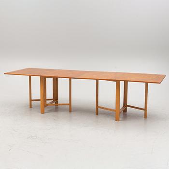 Bruno Mathsson, a drop-leaf table, 'Maria flap', Firma Karl Mathsson, Värnamo, 1930s-50s.
