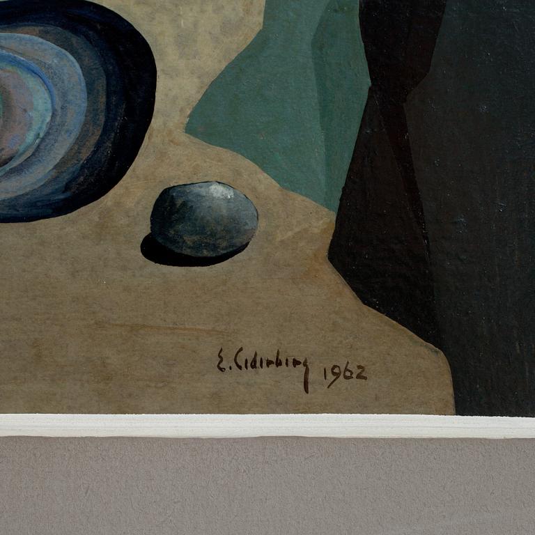 ERIC CEDERBERG, tempera på pannå, sign o dat 1962.