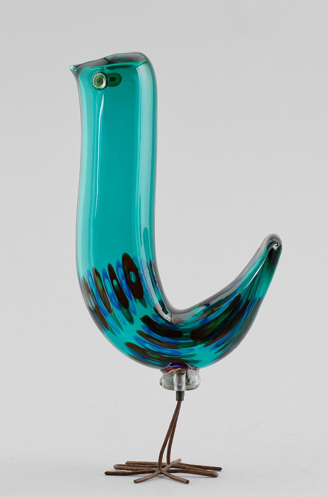 An Alessandro Pianon 'Pulcino' glass bird, Vistosi, Italy, 1960's.