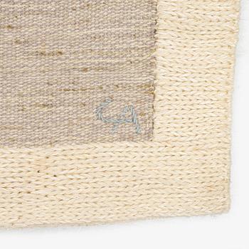 Cecilia Andersson, a tapestry, 'Att fångas i flykten', flat weave, c. 150 x 112 cm, signed CA.