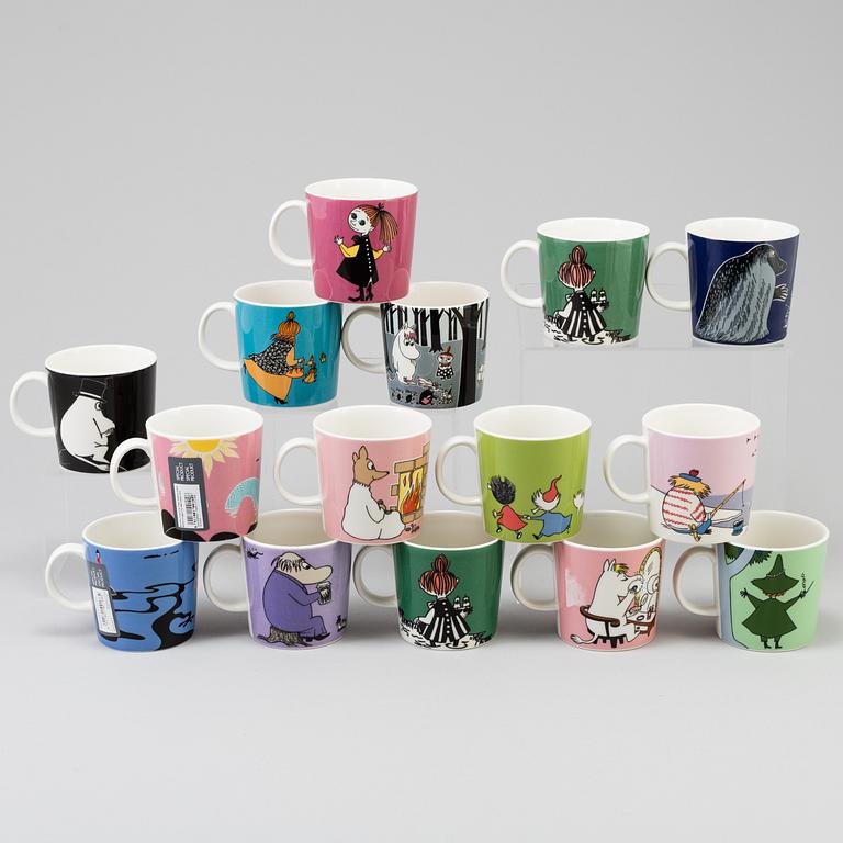 MUMIN MUGGAR, 15 ST. Moomin-Characters, Arabia, Finland.