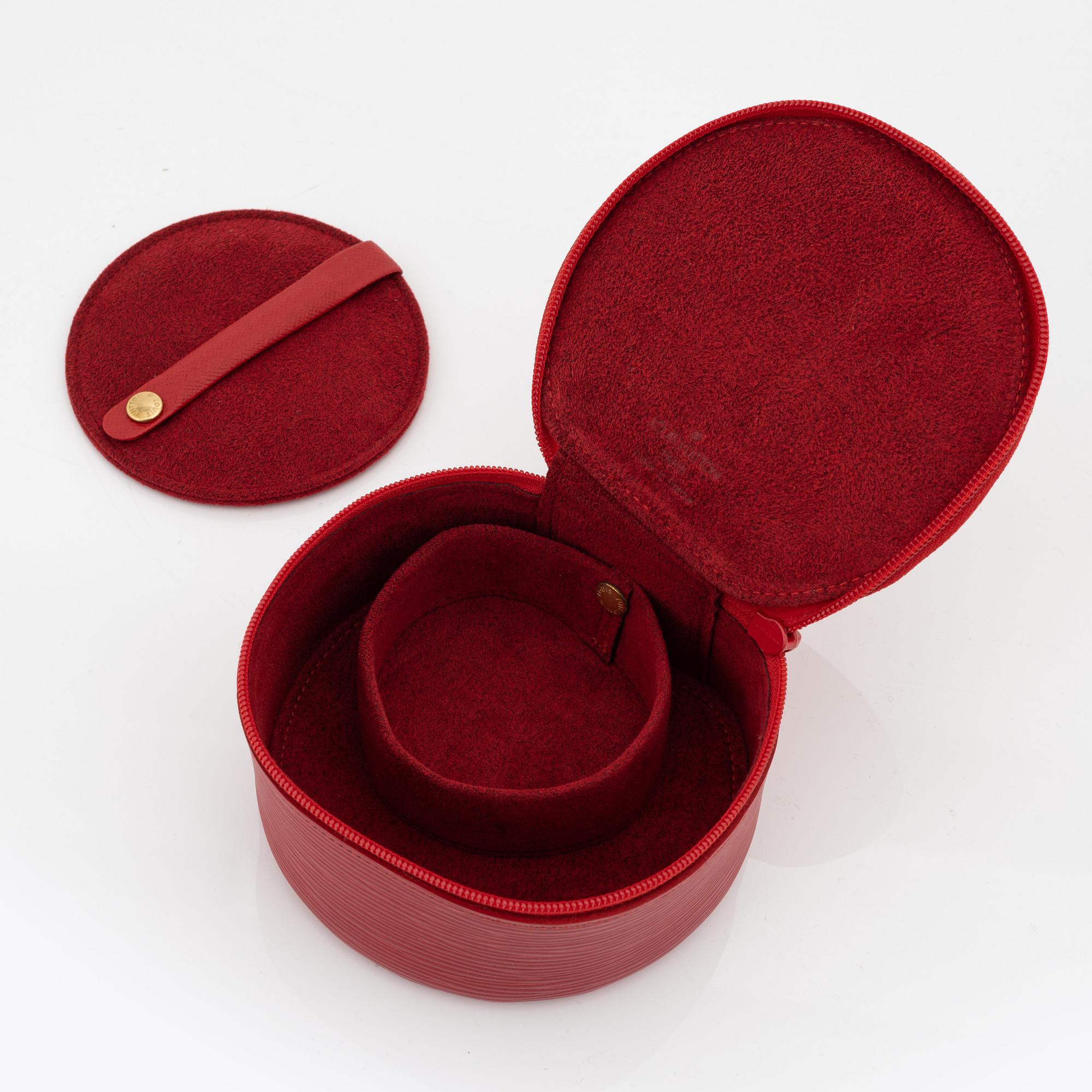 Louis Vuitton, a red epi leather 'Ecrin Bijoux Jewelry case', 2003.