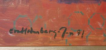 HOLMBERG JACOBSSON, EVA. Olja på pannå, sign o dat -71.