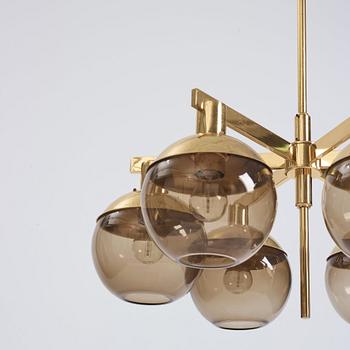 Hans-Agne Jakobsson, a pair of ceiling lamps, model "Pastoral T348/6" Hans Agne Jakobsson AB Markaryd, Sweden 1960-70's.