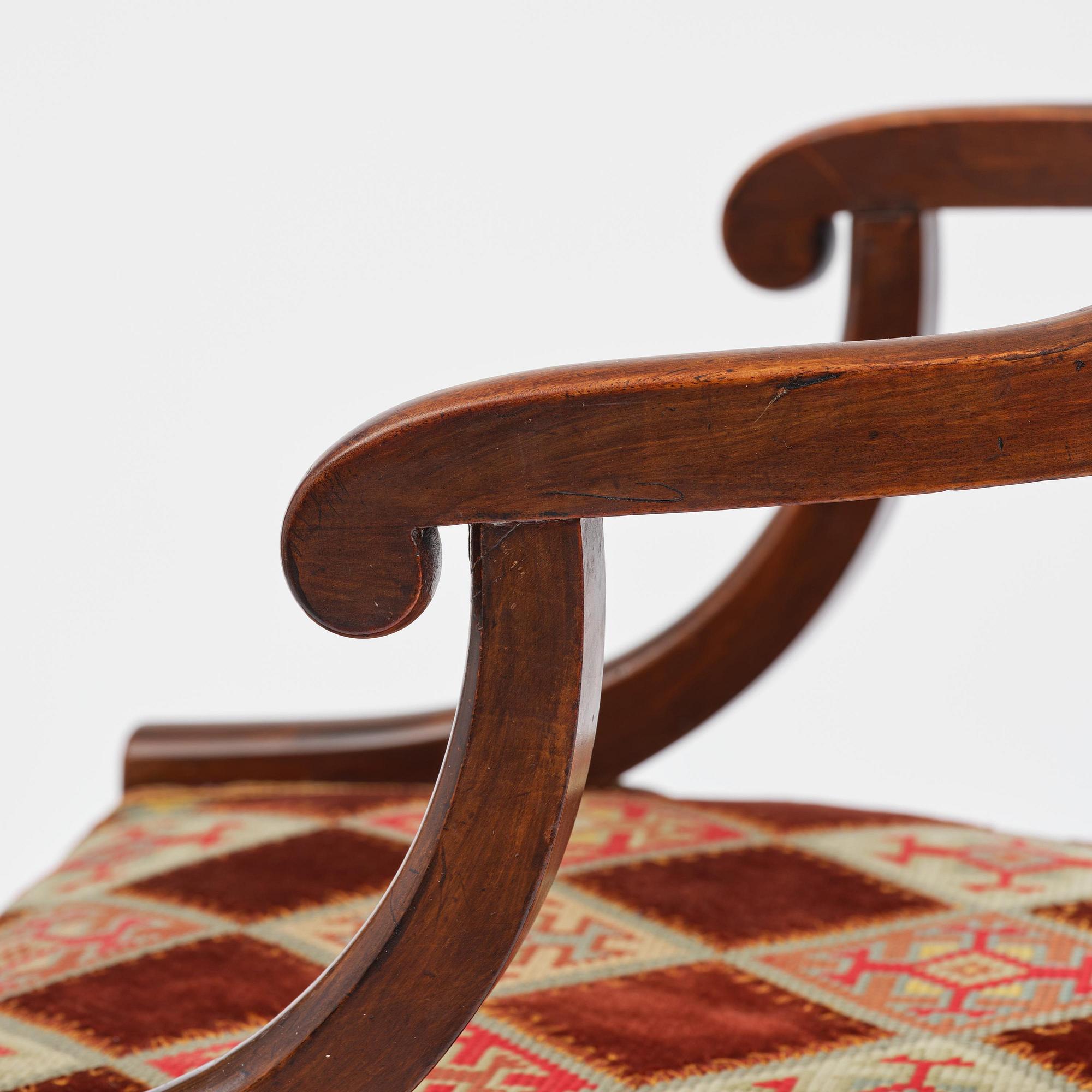 Skrivbordsstol, Sverige 1800-talets första del. Empire.