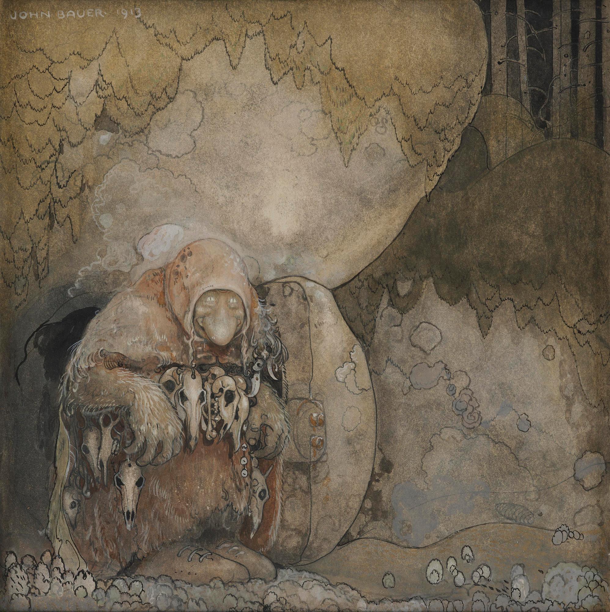 John Bauer, "Labbmor" ("The Troll").