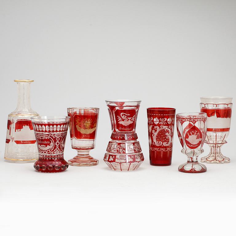 PARTI GLAS, 8 delar, Böhmen, 1900-talets första hälft.